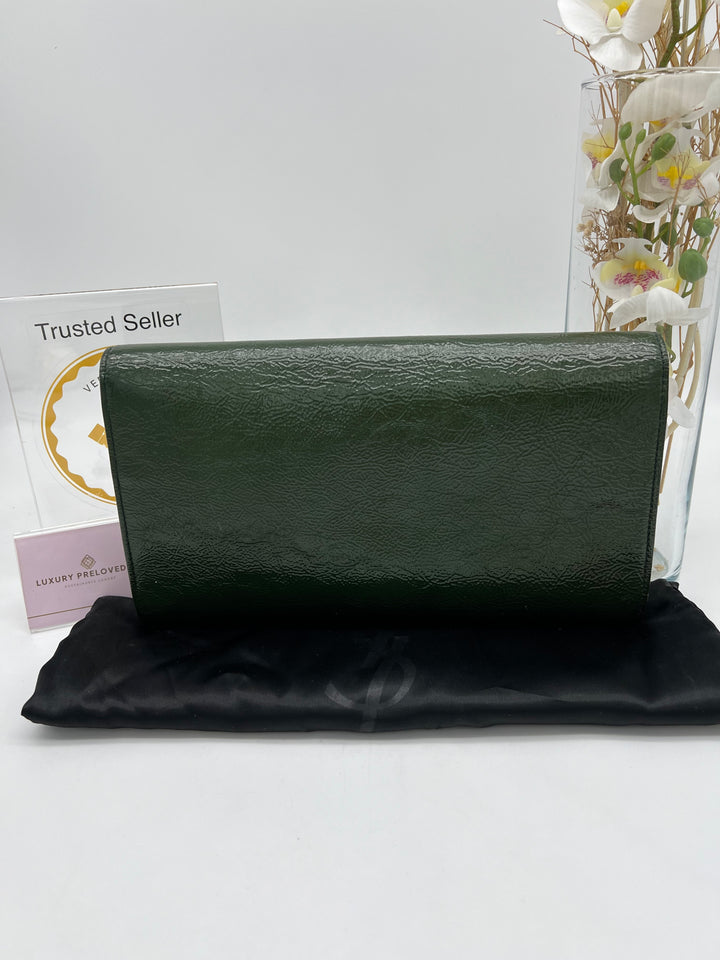 YVES SAINT LAURENT PATENT CLUTCH