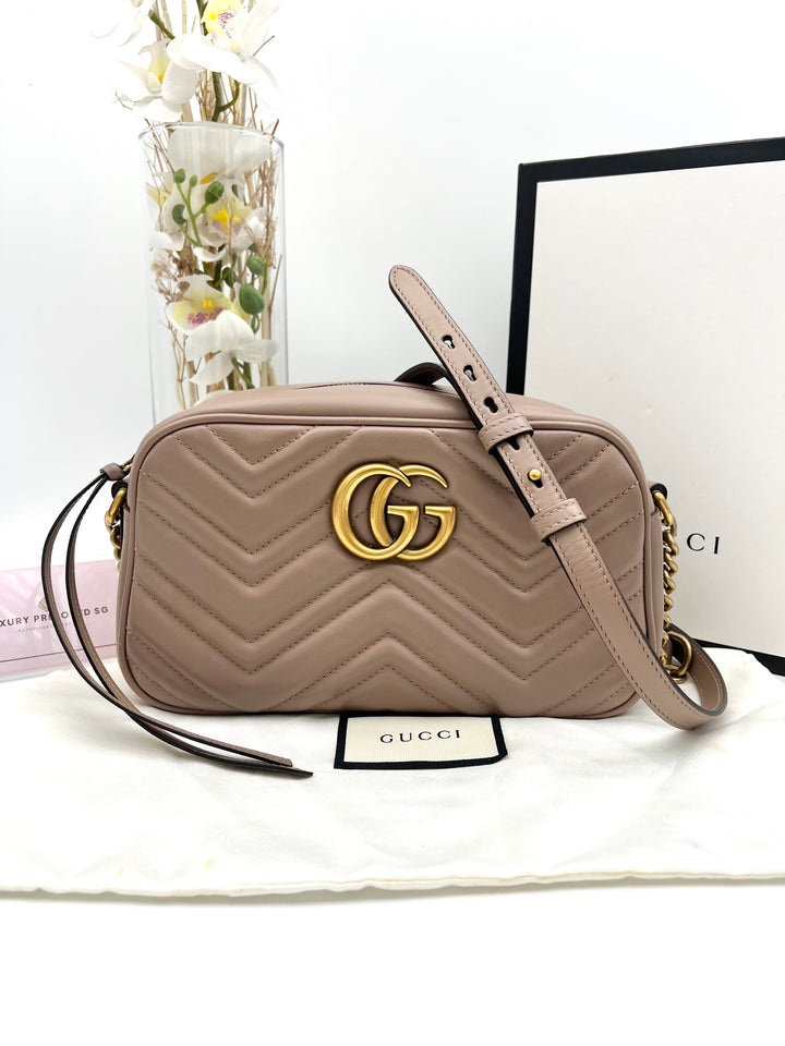 GUCCI MARMONT CAMERA QUILTED SMALL