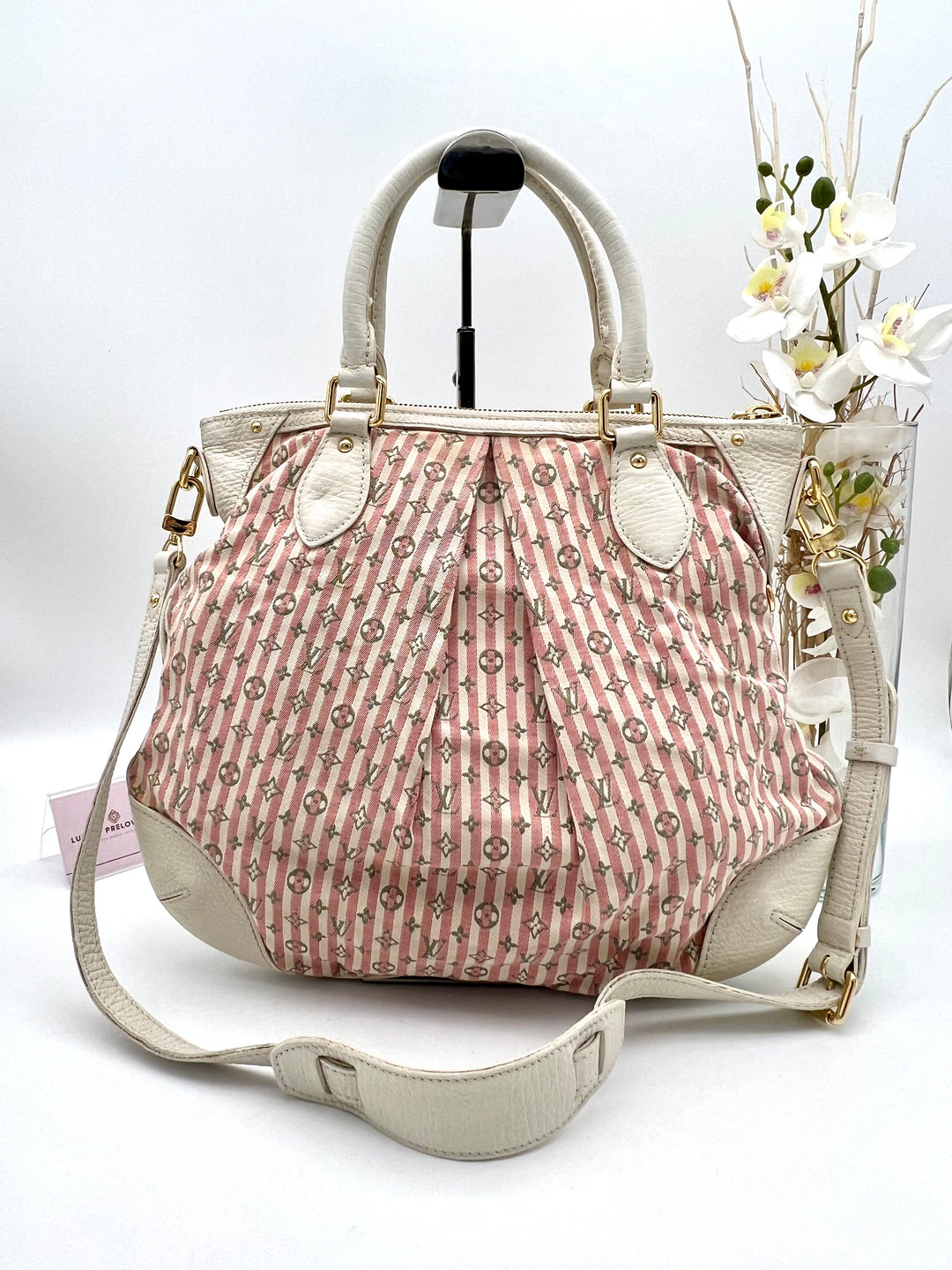 LOUIS VUITTON MINI LIN CROISETTE MARINA PM ROUGE