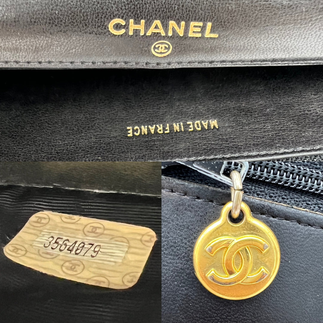 CHANEL LAMBSKIN TIMELESS CLUTCH