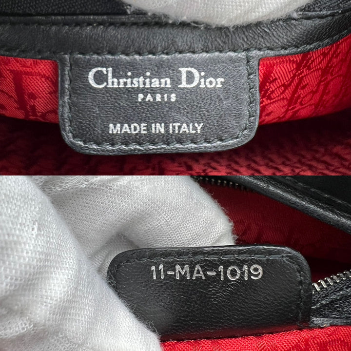 CHRISTIAN DIOR LADY DIOR LAMBSKIN LEATHER