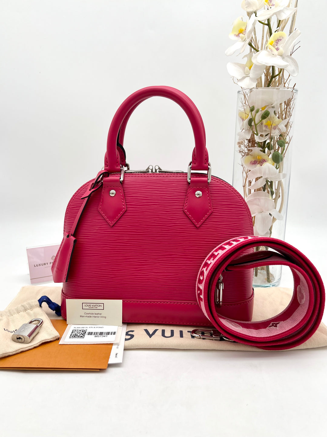 LOUIS VUITTON ALMA BB FUCHSIA EPI