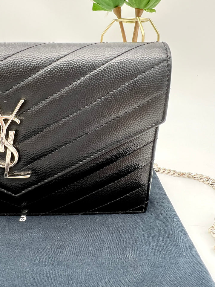 YVES SAINT LAURENT MONOGRAM ENVELOPE