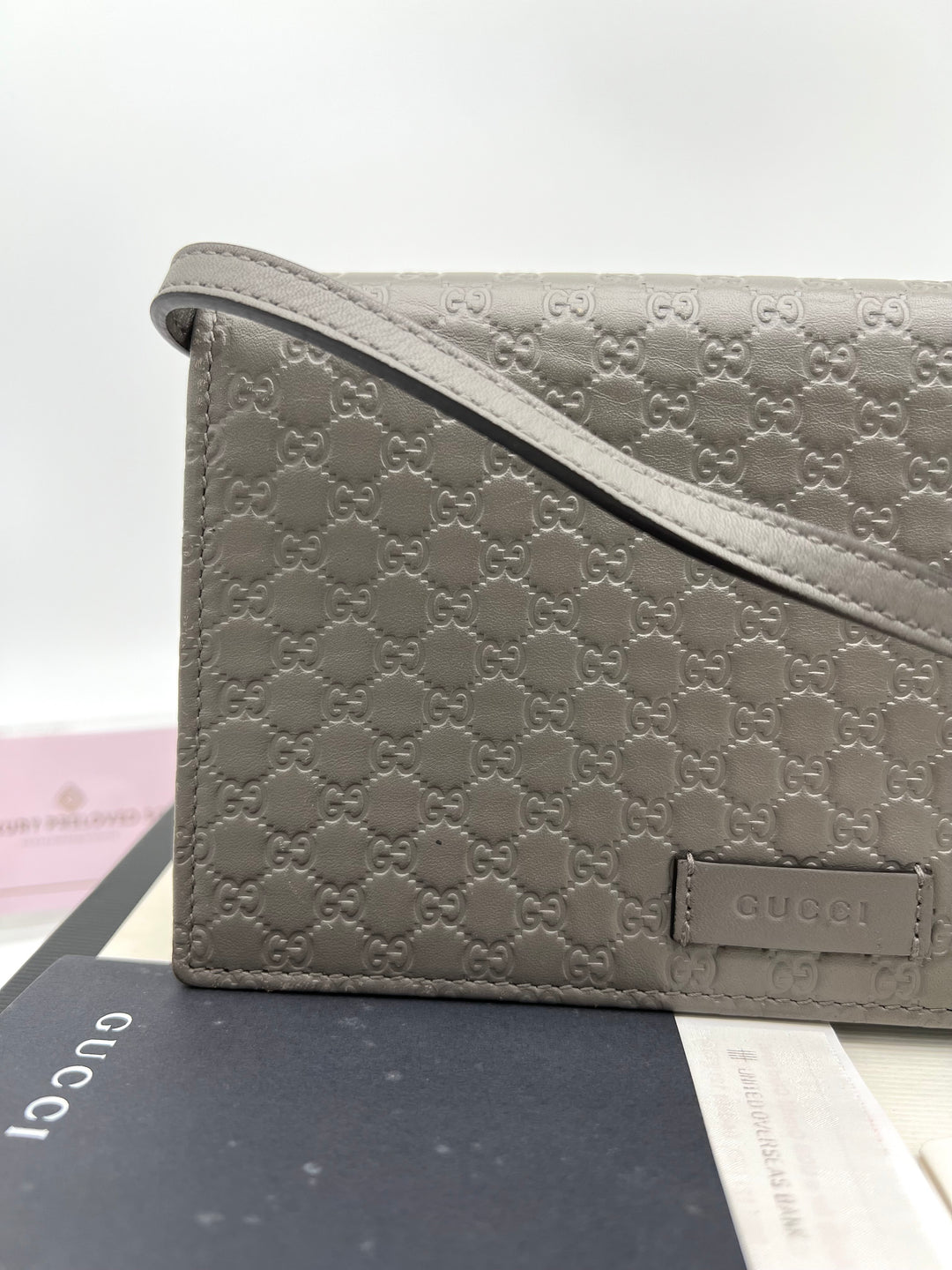 GUCCI GUCCISSIMA WALLET ON STRAP BAG