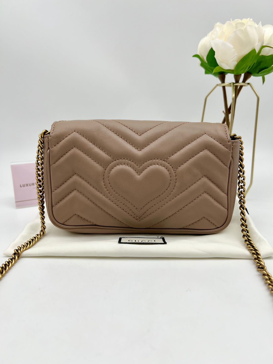 GUCCI GG MARMONT SUPER MINI METALASSE