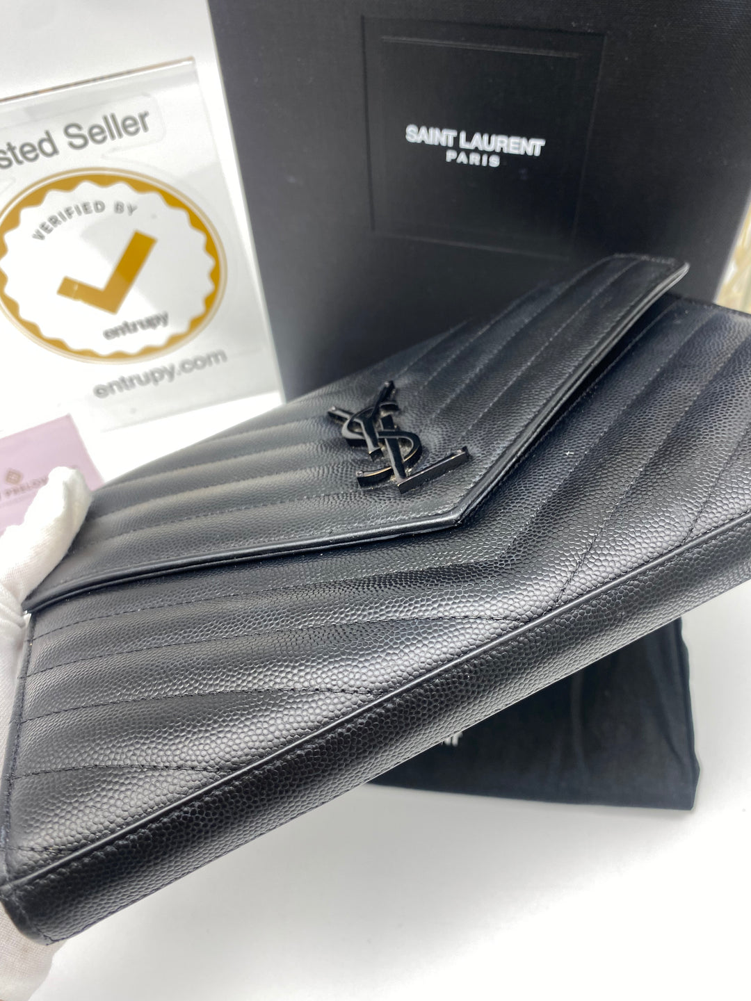 YVES SAINT LAURENT CASSANDRA MONOGRAM