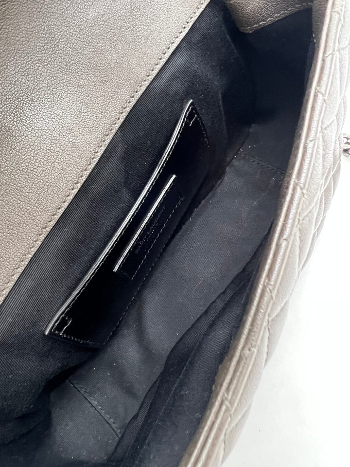 YVES SAINT LAURENT QUILTED ENVELOPE SHW BAG