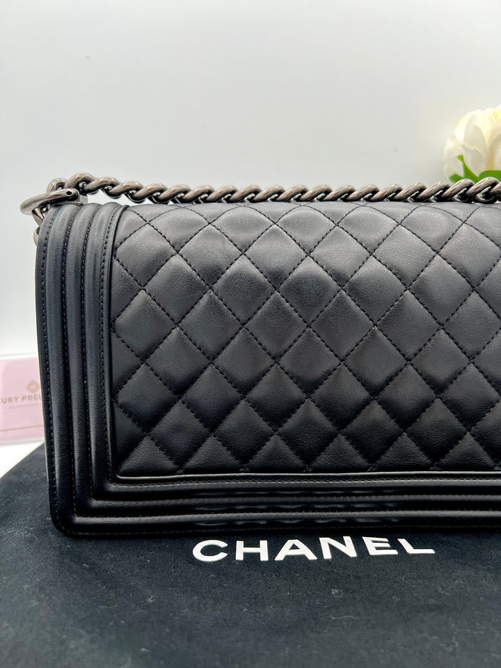 CHANEL LAMBSKIN OLD MEDIUM BOY