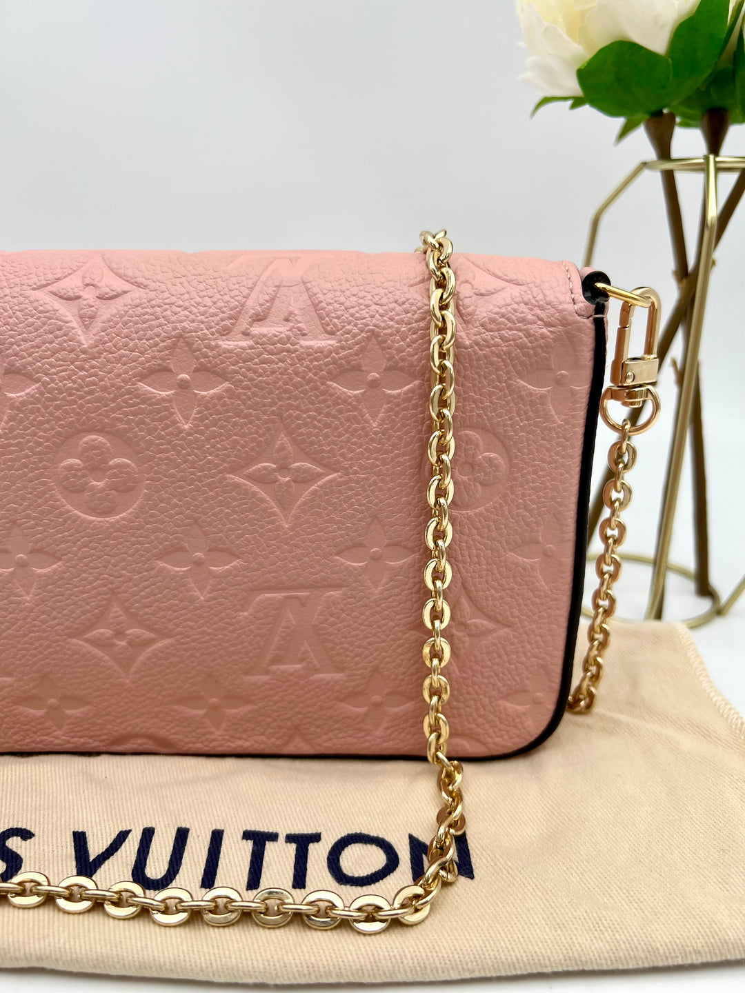 LOUIS VUITTON FELICIE EMPRIENTE LEATHER