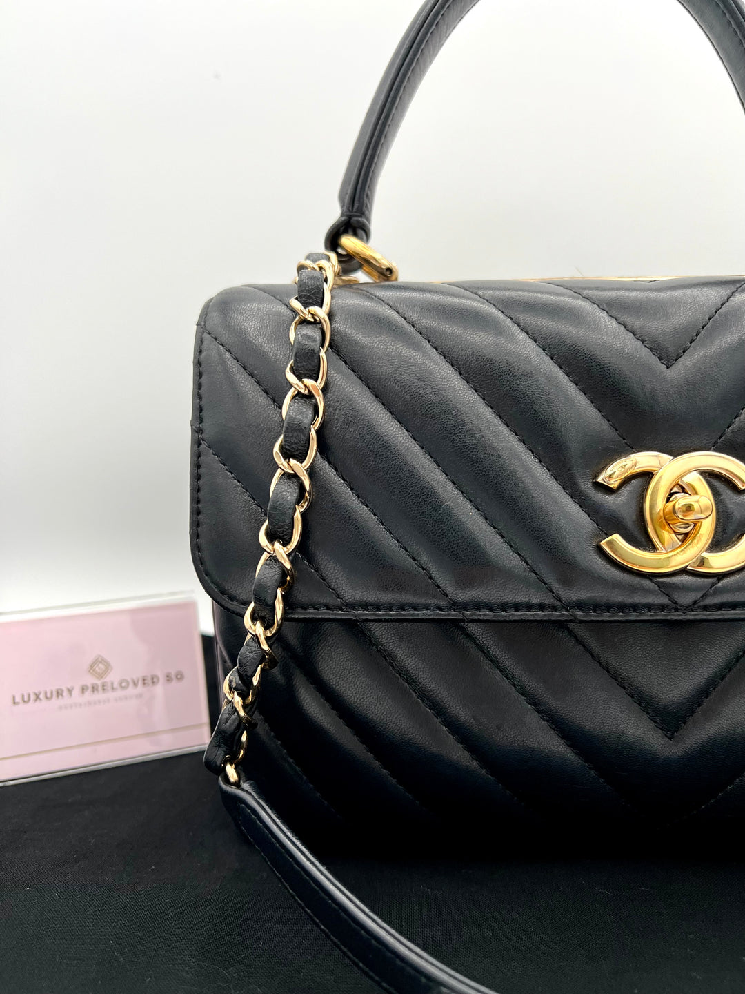 CHANEL TRENDY CHEVRON LAMBSKIN NO.25