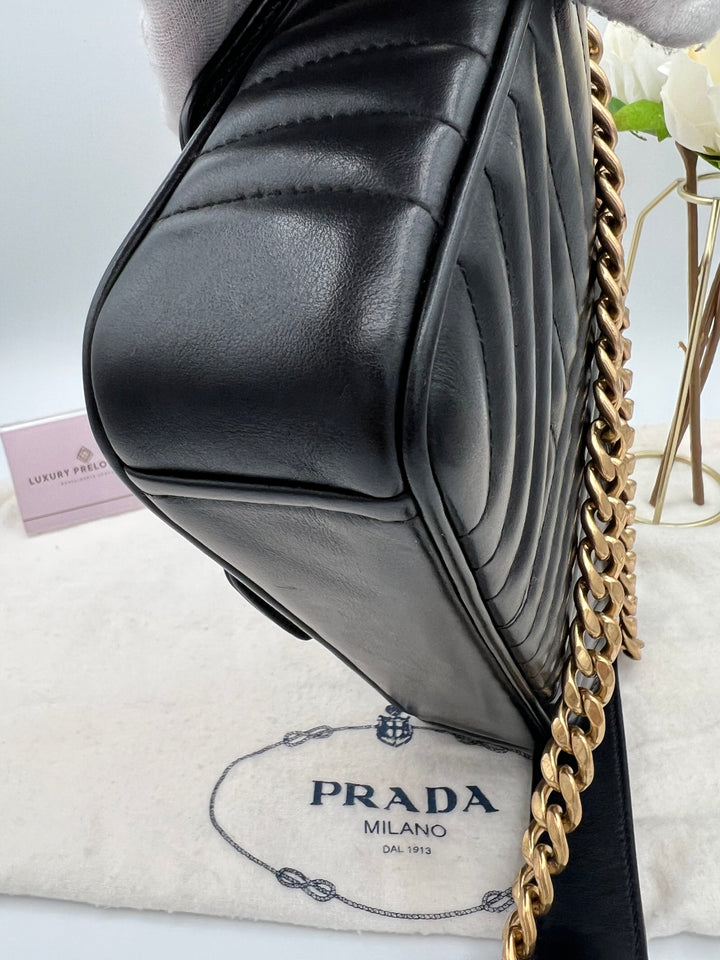 PRADA SAFFIANO DIAGRAMME SHOULDER BAG