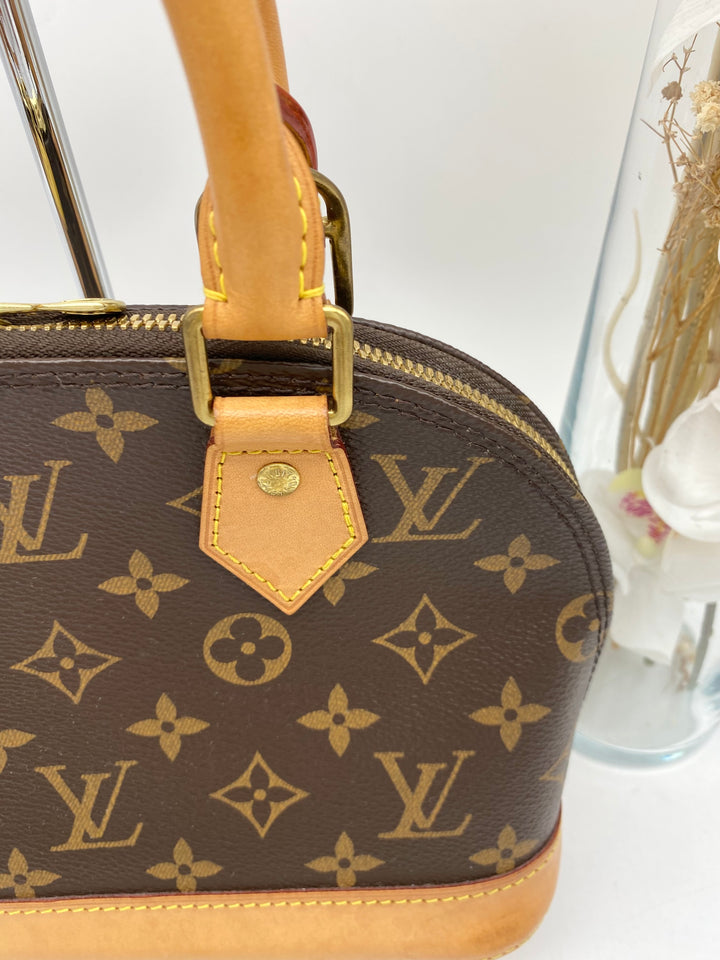 LOUIS VUITTON ALMA BB MONOGRAM MICROCHIPPED