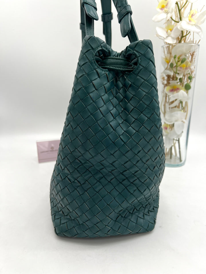 BOTTEGA VENETA INTRECCIATO WOVEN NAPPY SHOULDER BAH