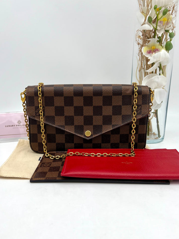 LOUIS VUITTON FELICIE DAMIER EBENE