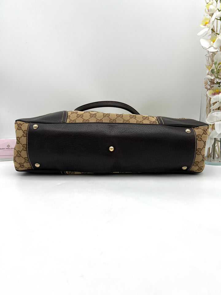 GUCCI GG MONOGRAM PRINCY TOTE BAG CANVAS