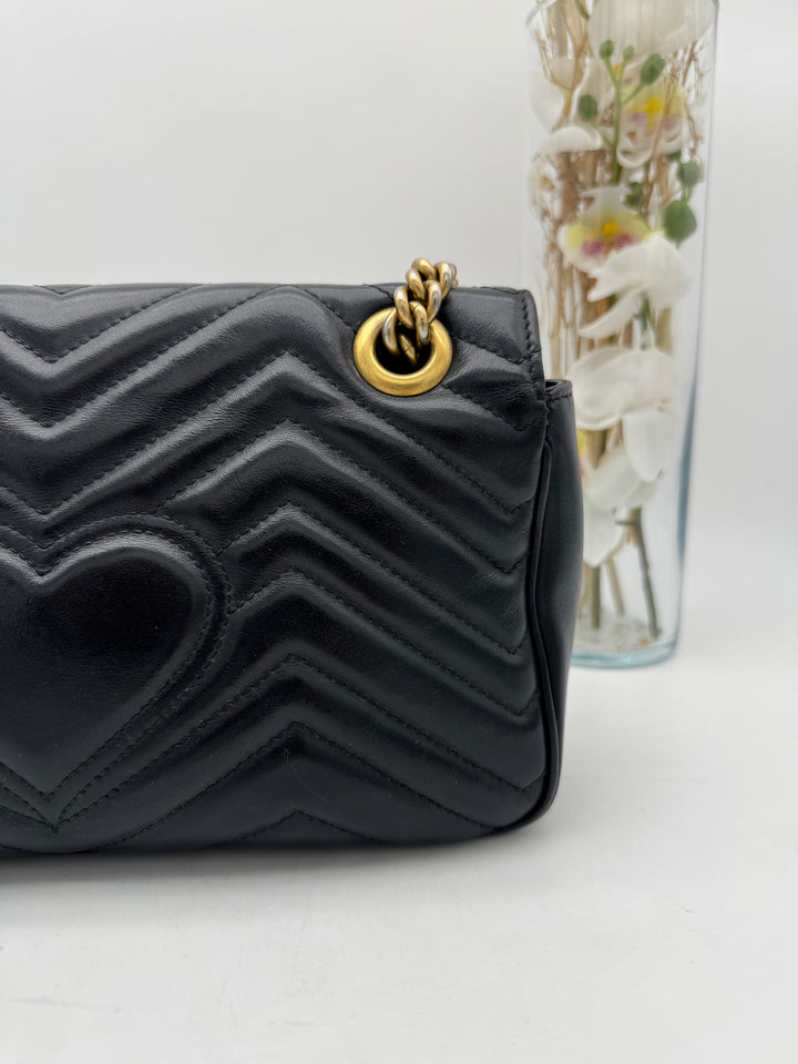 GUCCI MARMONT QUILTED GHW SHOULDER BAG