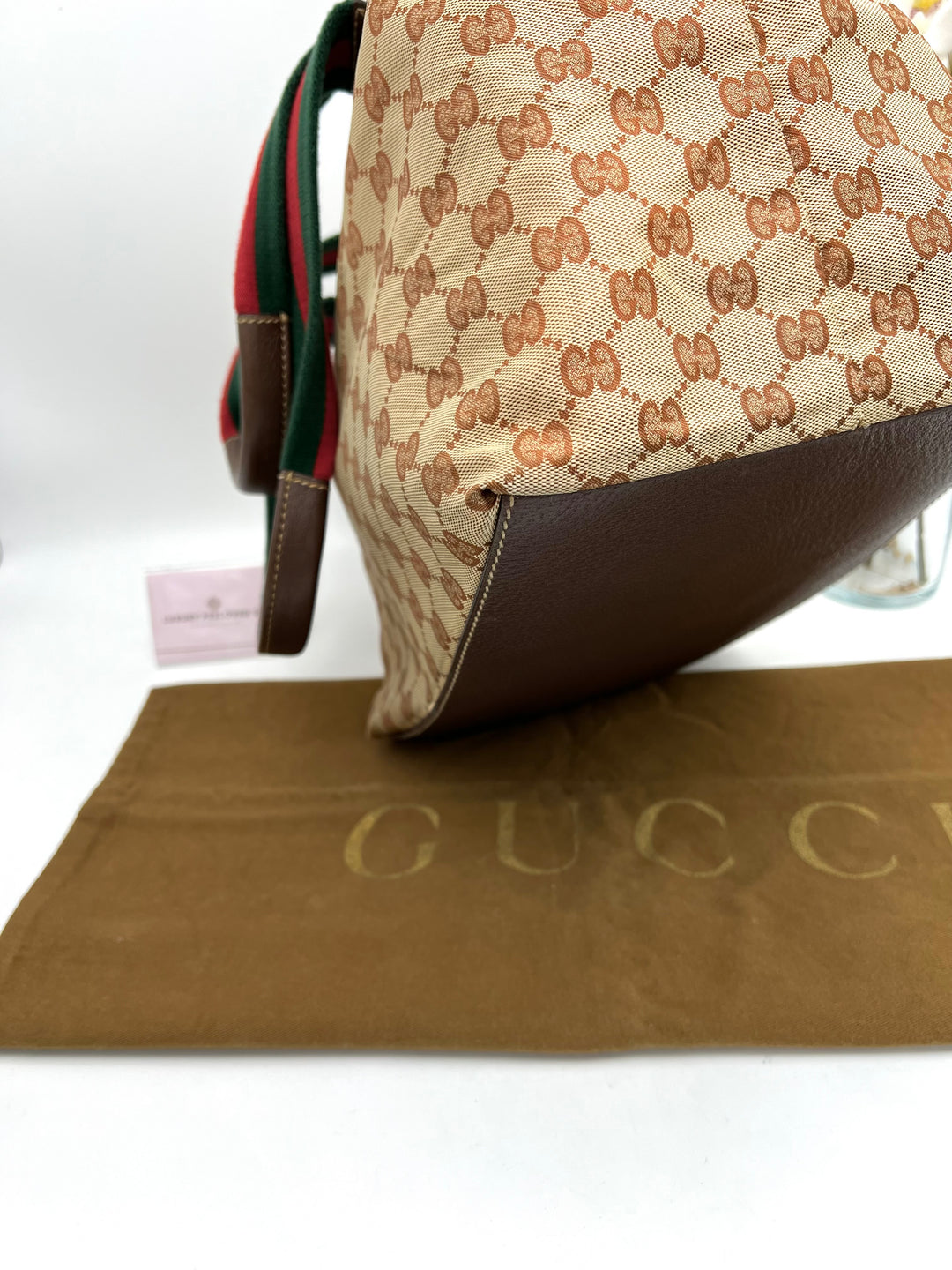 GUCCI OPHIDIA CANVAS TOTE BAG