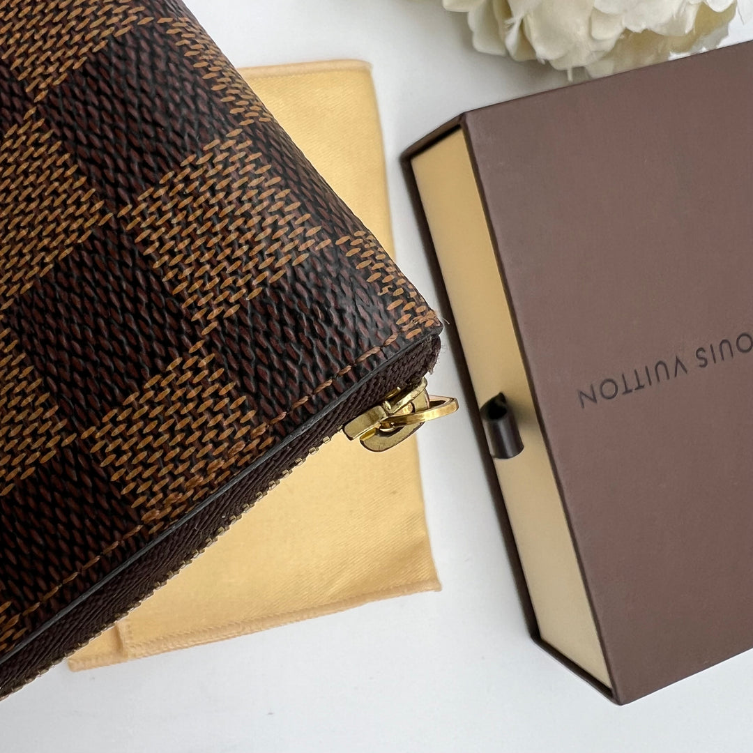 LOUIS VUITTON DAMIER EBENE ZIPPY SHORT WALLET