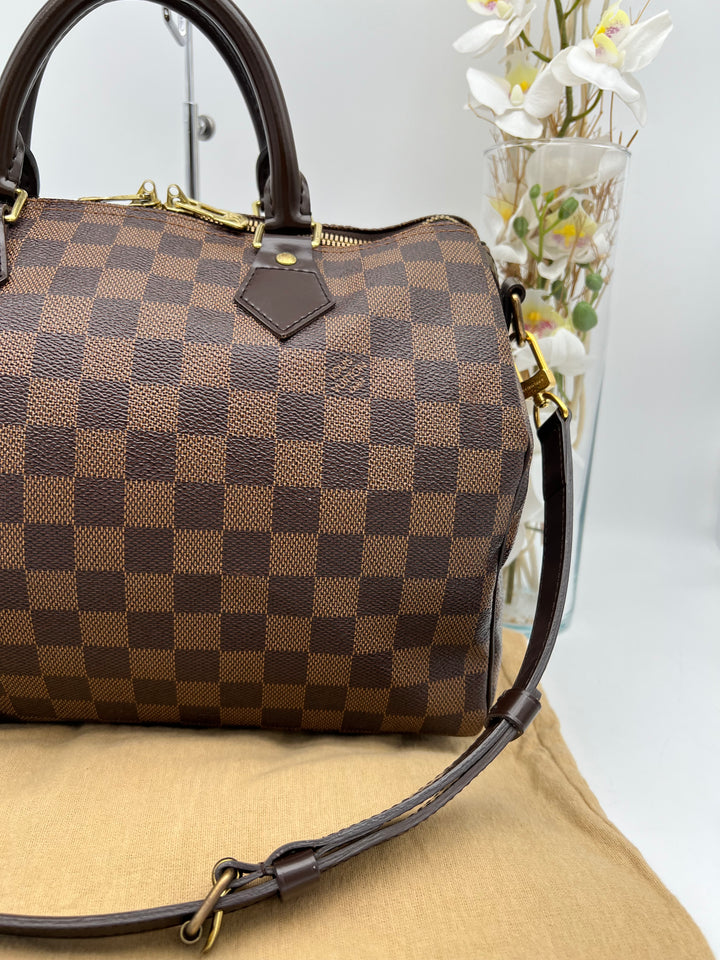 LOUIS VUITTON BANDOULIERE 30 DAMIER EBENE