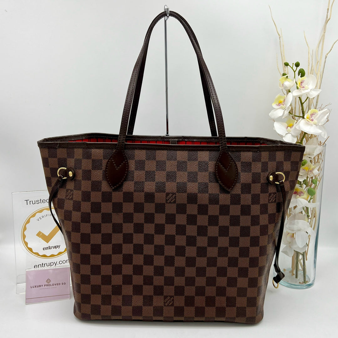 LOUIS VUITTON NEVERFULL MM DAMIER EBENE