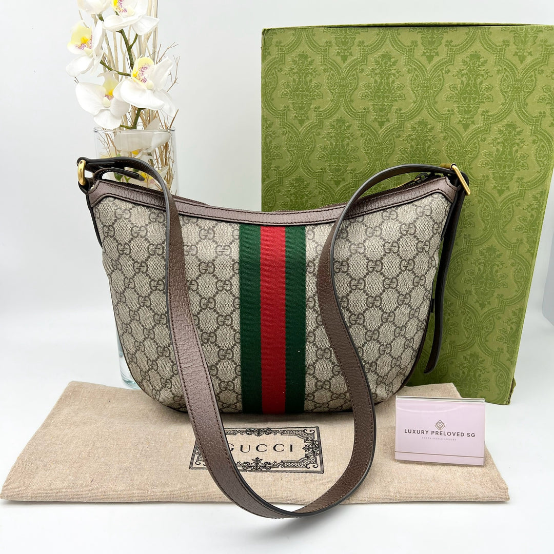 GUCCI PVC OPHIDIA SHOULDER BAG (NEW MODEL)