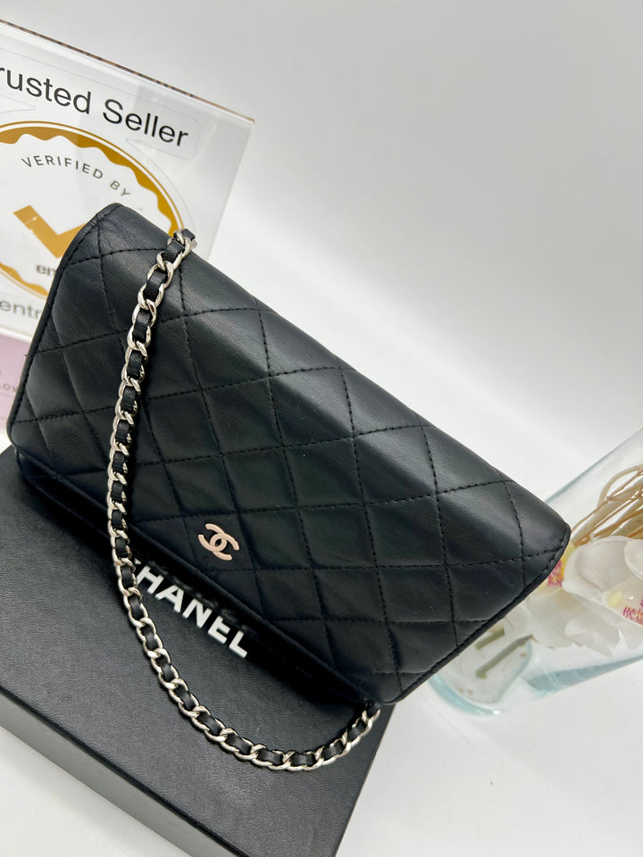 CHANEL WALLET ON CHAIN LAMBSKIN