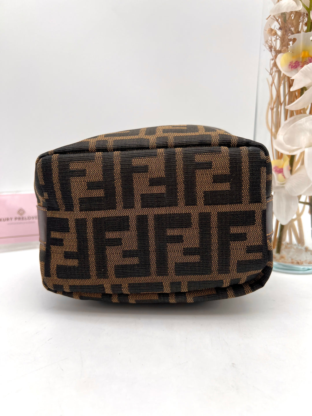 FENDI ZUCCA CANVAS SMAL HANDBAG