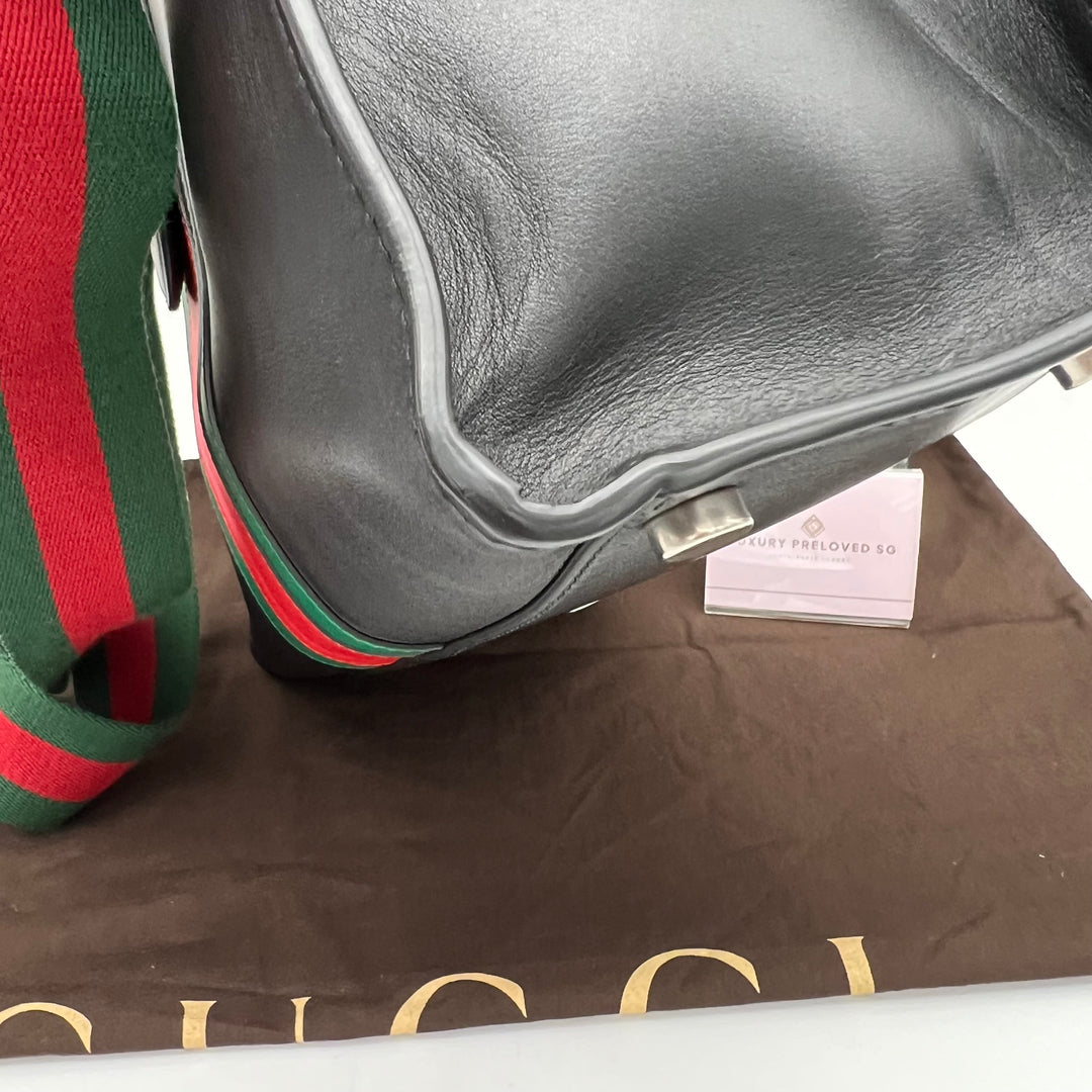 GUCCI CALFSKIN WEB STRIPE DIONYSUS