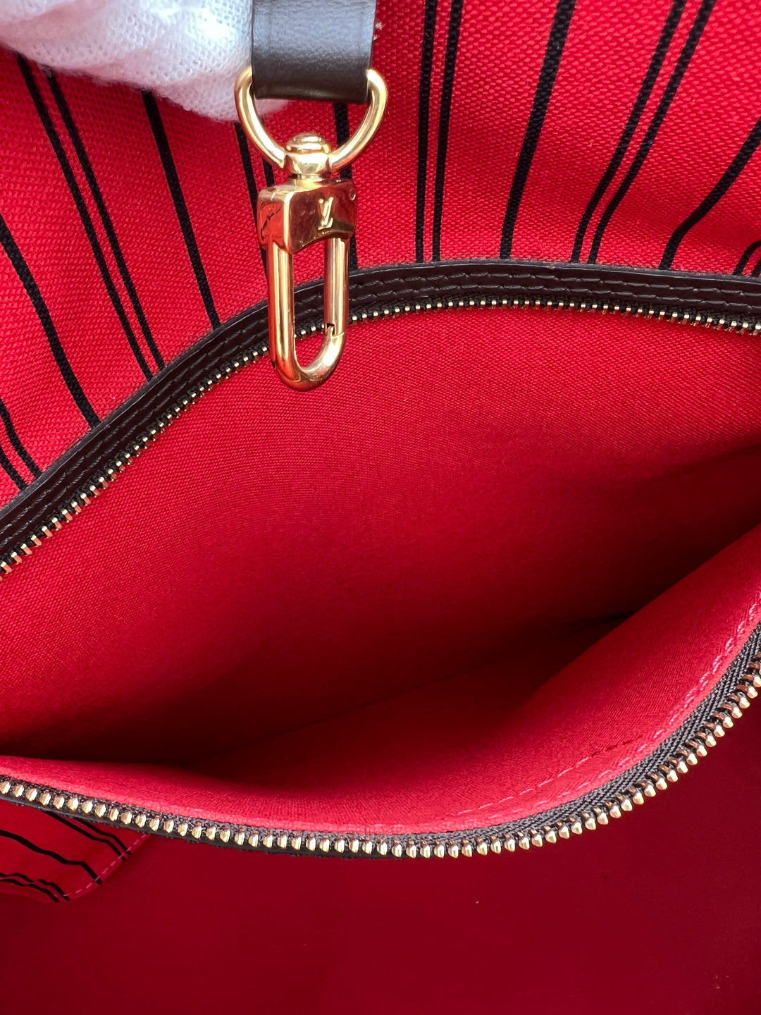 LOUIS VUITTON NEVERFULL GM DAMIER W/ POUCH