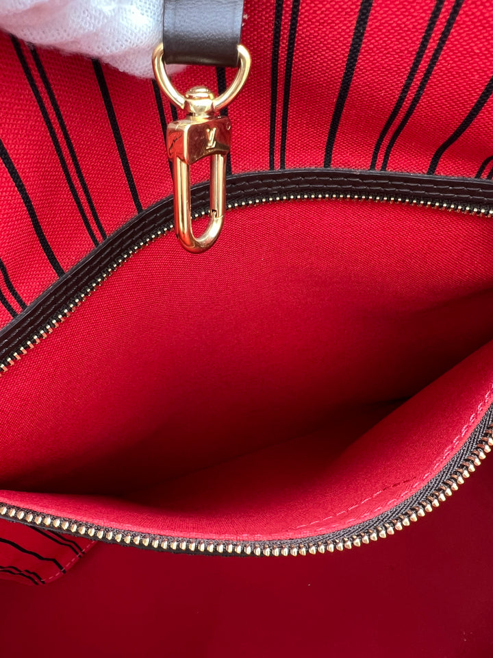 LOUIS VUITTON NEVERFULL GM DAMIER W/ POUCH