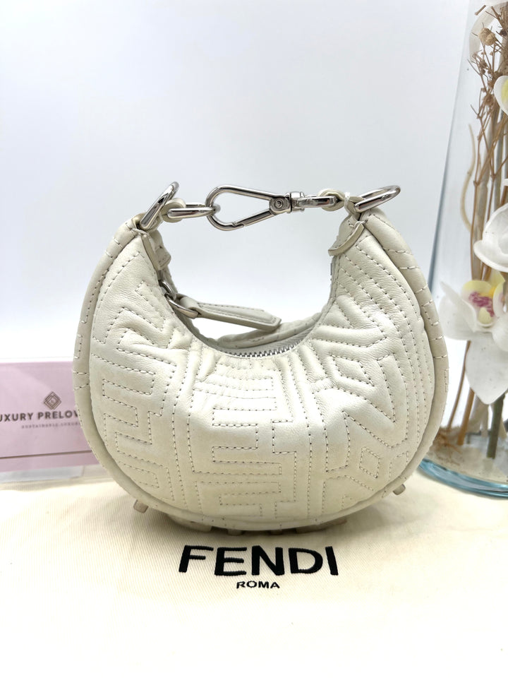 FENDI EMRBOIDERY FENDIGRAPHY HANDBAG