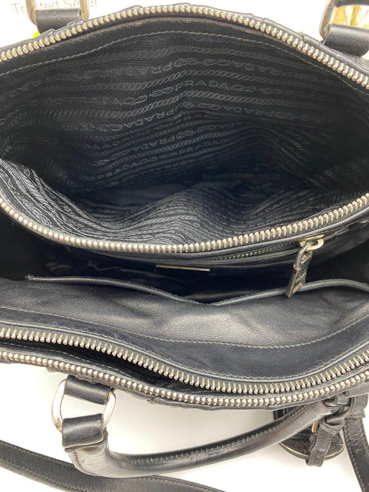 PRADA GUAFRE LEATHER 2 WAY BAG