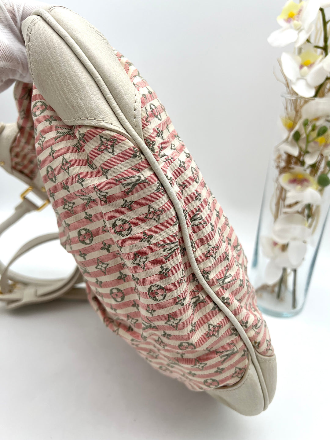 LOUIS VUITTON MINI LIN CROISETTE MARINA PM ROUGE