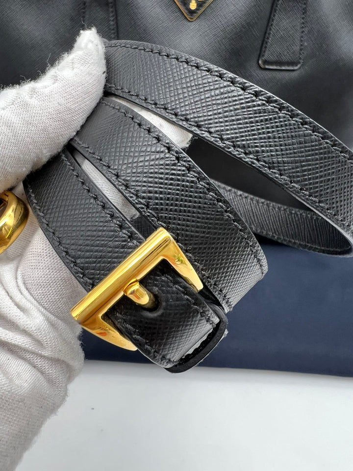PRADA SAFFIANO DOUBLE ZIP