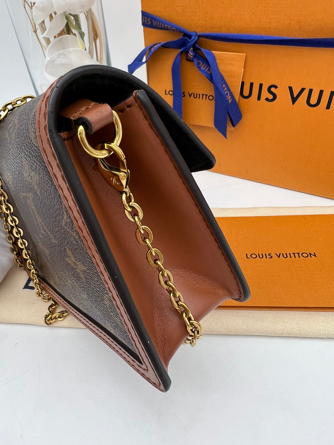 LOUIS VUITTON DAUPHINE WALLET ON CHAIN (RFID)