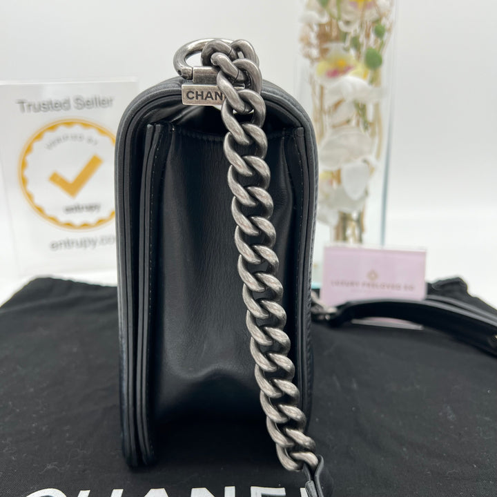 CHANEL LAMBSKIN NEW MEDIUM BOY