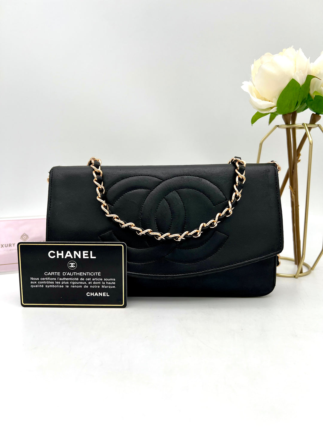 CHANEL LAMBSKIN TIMELESS CLUTCH