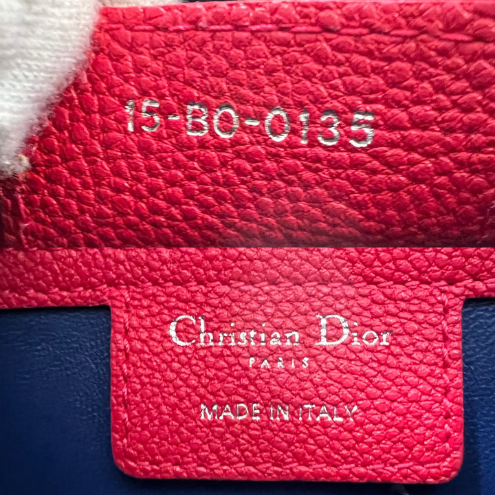 CHRISTIAN DIOR LADY DIOR MEDIUM GRAINED LEATHER