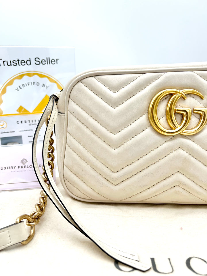 GUCCI MARMONT CAMERA QUILTED SMALL