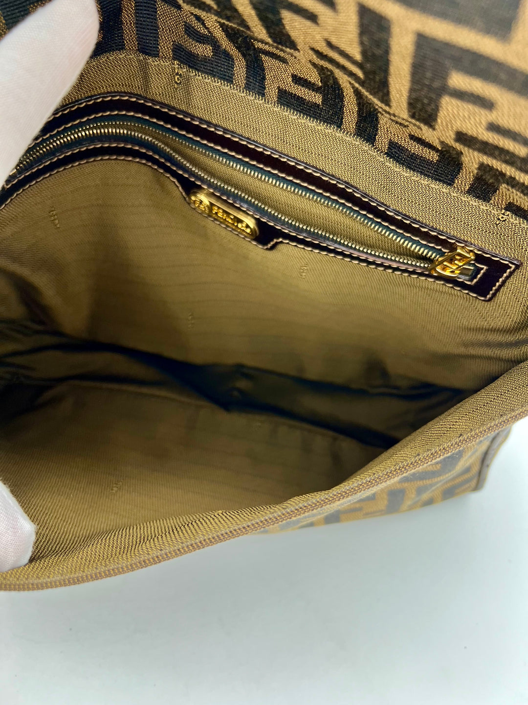 FENDI MAMA BAGUETTE ZUCCA VINTAGE SHOULDER BAG