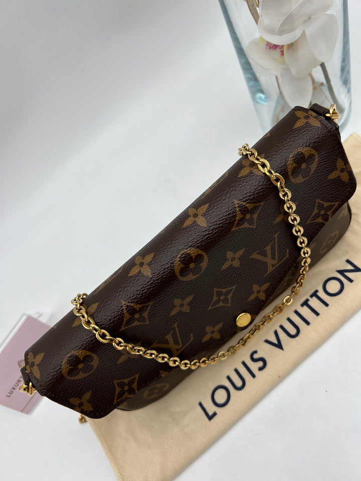 LOUIS VUITTON FELICIE MONOGRAM( RFID )