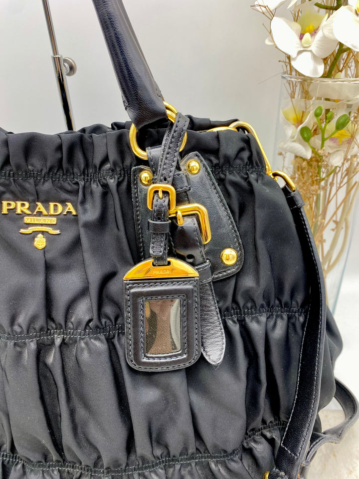 PRADA GUAFRE LEATHER 2 WAY BAG