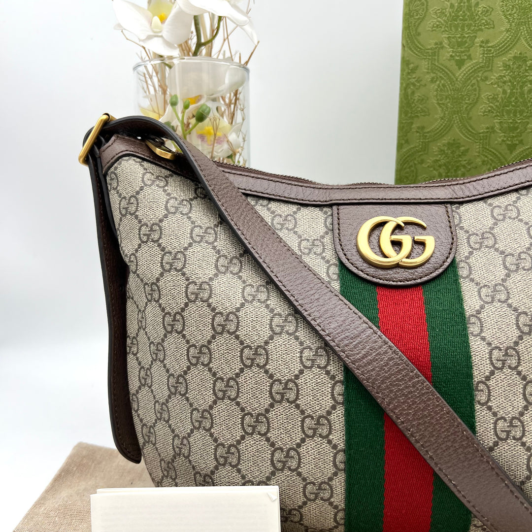 GUCCI PVC OPHIDIA SHOULDER BAG (NEW MODEL)