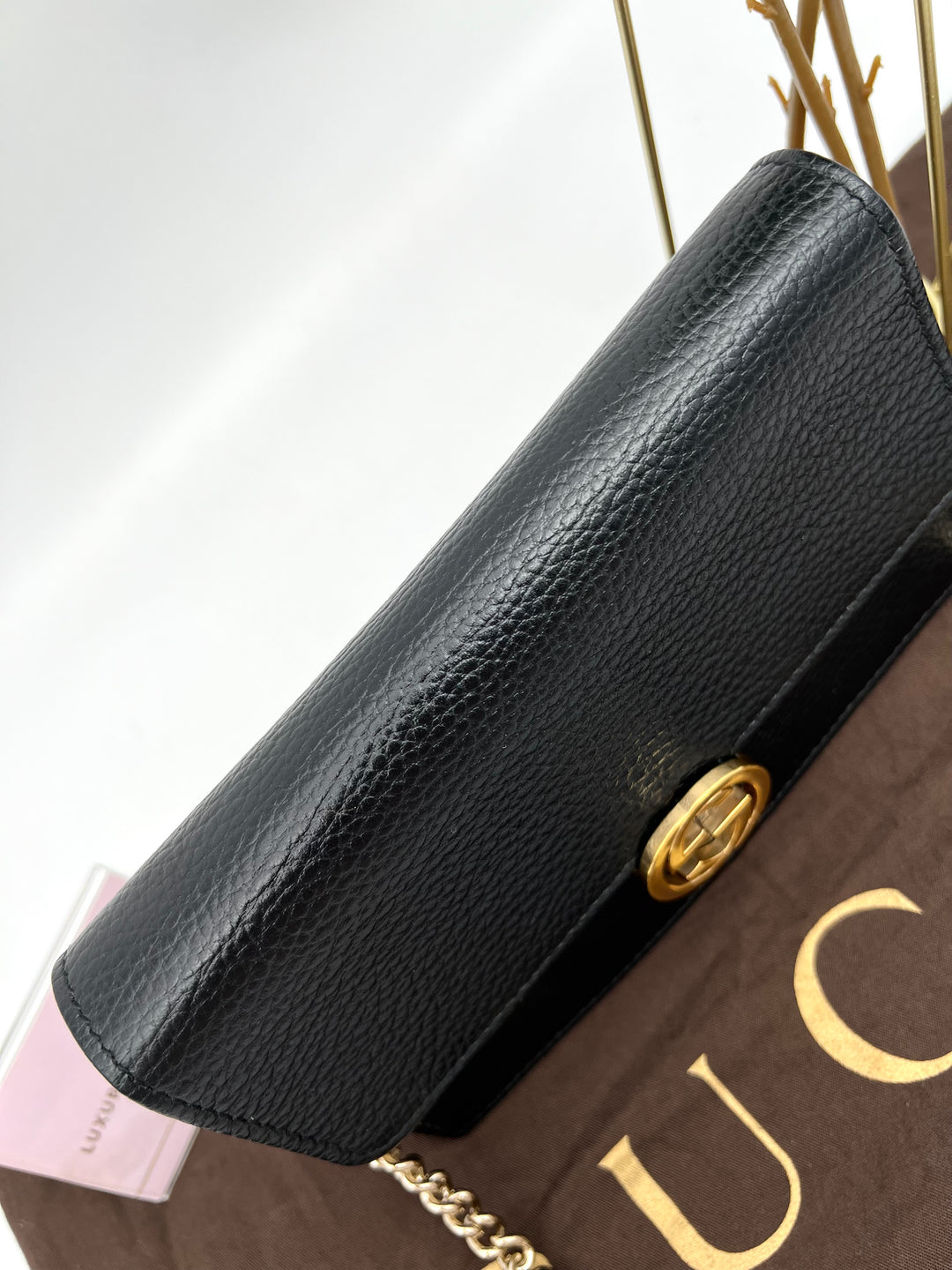 GUCCI CALFSKIN INTERLOCKING WOC