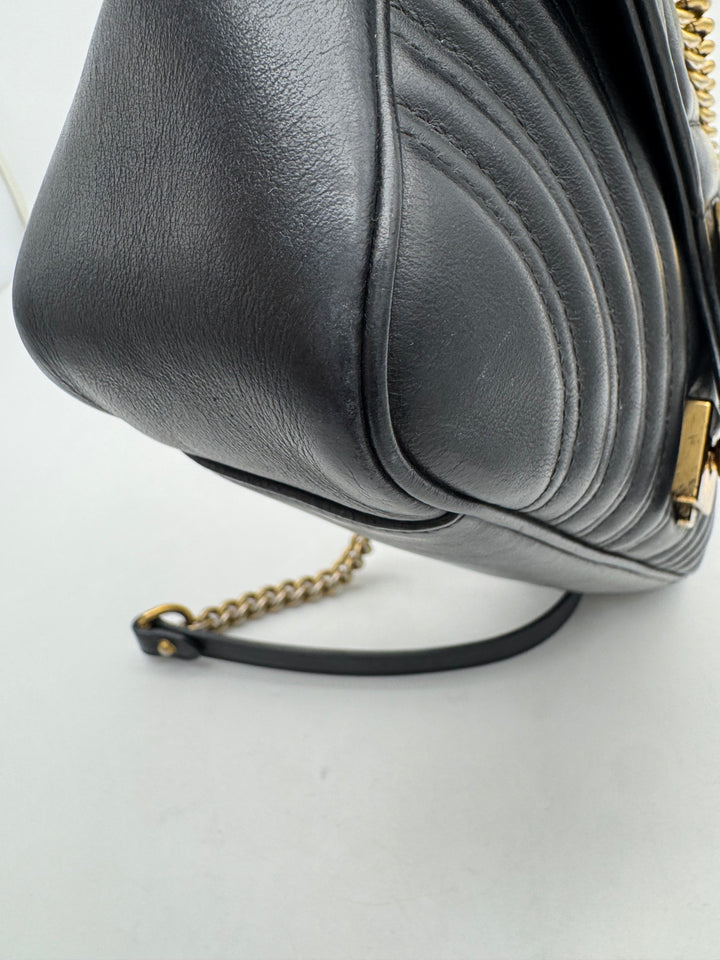 GUCCI MARMONT QUILTED GHW SHOULDER BAG