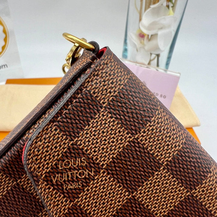 LOUIS VUITTON FELICIE DAMIER EBENE ( RFID )