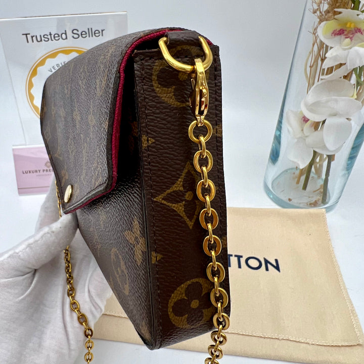 LOUIS VUITTON FELICIE MONOGRAM( RFID )