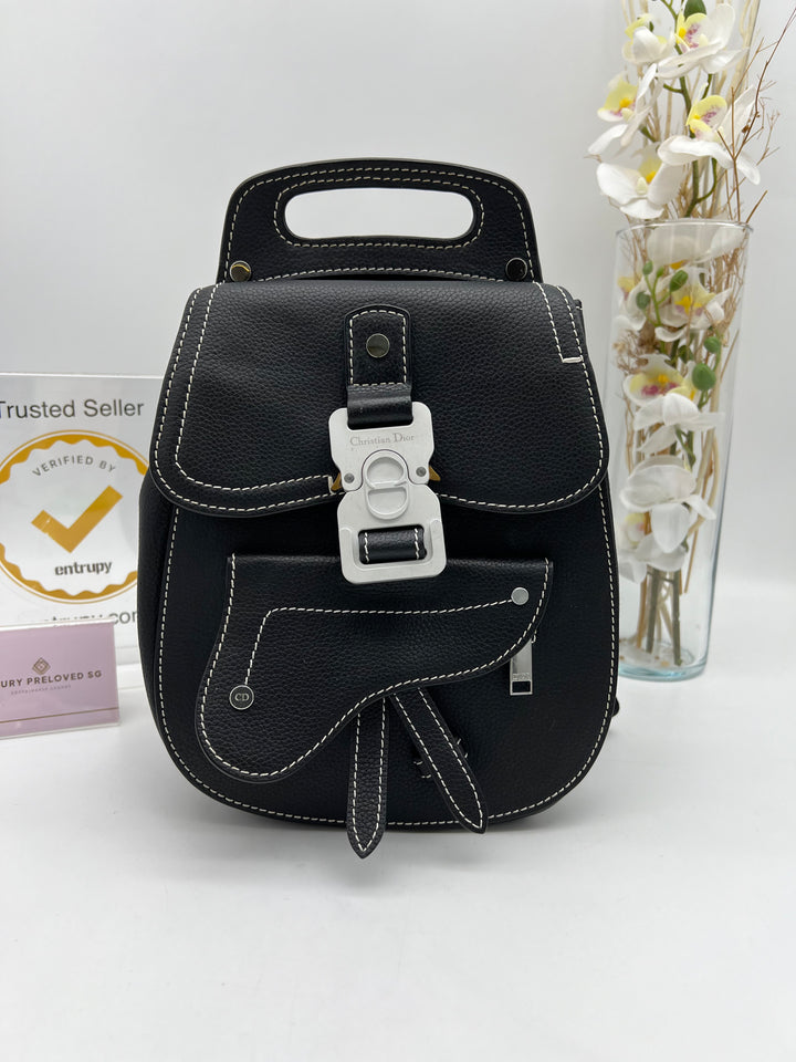 CHRISTIAN DIOR SADDLE BACKPACK