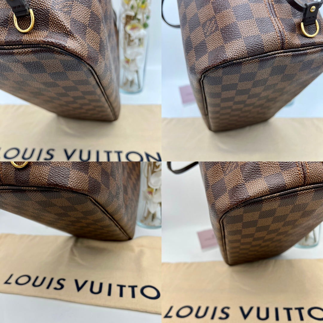 LOUIS VUITTON NEVERFULL MM DAMIER W/ POUCH (RFID)
