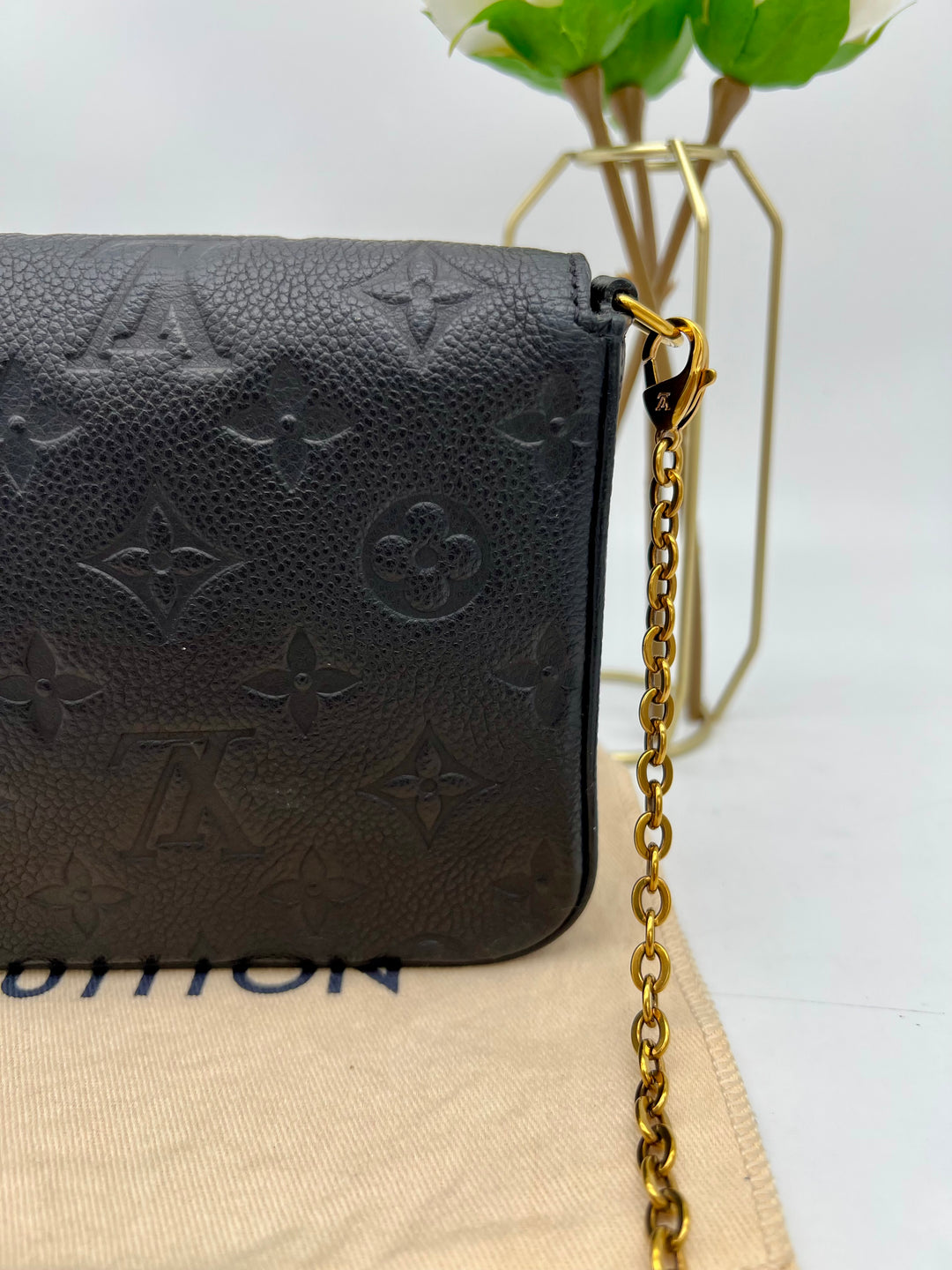 LOUIS VUITTON FELICIE EMPRIENTE LEATHER